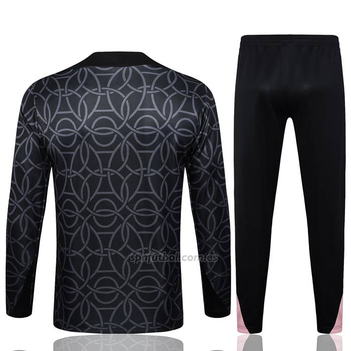 Chandal de Sudadera del Paris Saint-Germain Jordan Nino 2024-2025 Negro